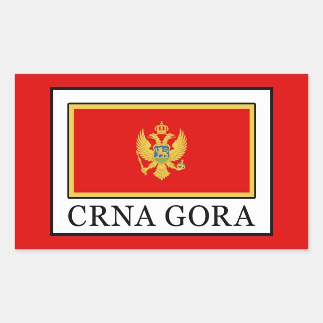 Adesivo Retangular Crna Gora (Frente)