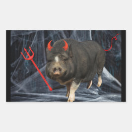 Adesivo Retangular Crowley Halloween!