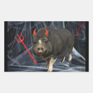 Adesivo Retangular Crowley Halloween!