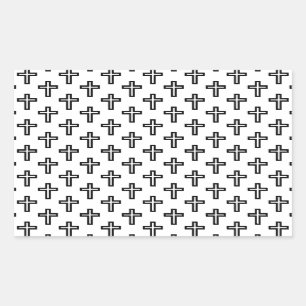 Adesivo Retangular Cruz Cristã