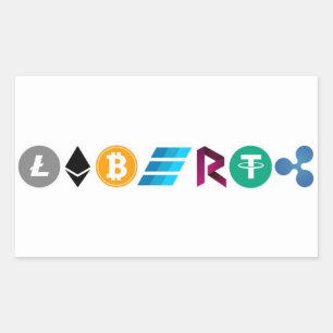 Adesivo Retangular Crypto Liberty Sticker