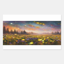 Adesivo Retangular Crystal Fields e Starry Skies