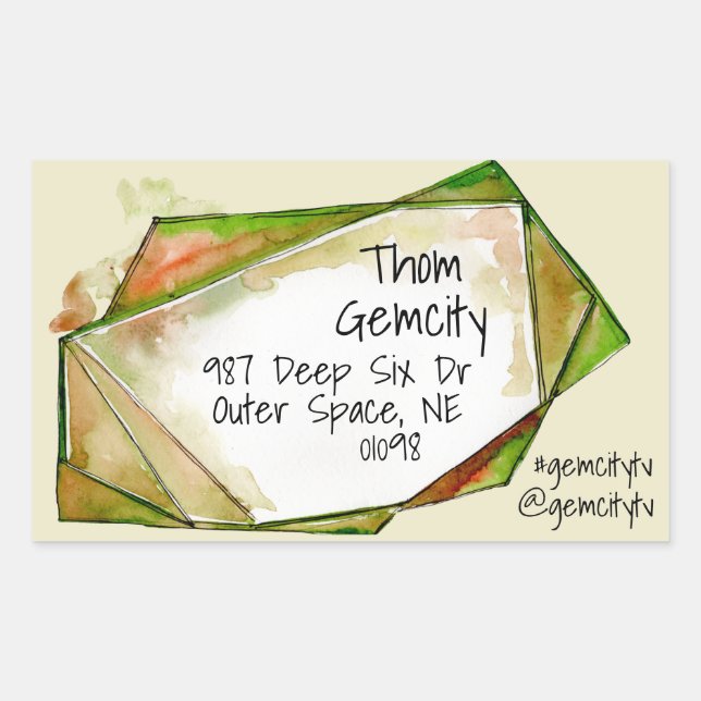 Adesivo Retangular Crystal Gem Frame para a Praça de Informações Pess (Frente)