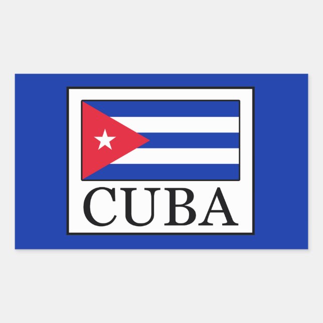 Adesivo Retangular Cuba (Frente)