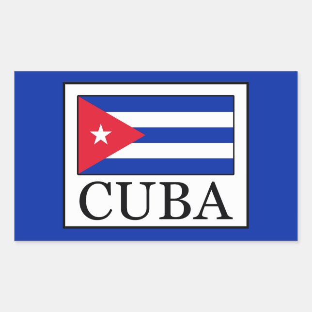 Adesivo Retangular Cuba (Frente)