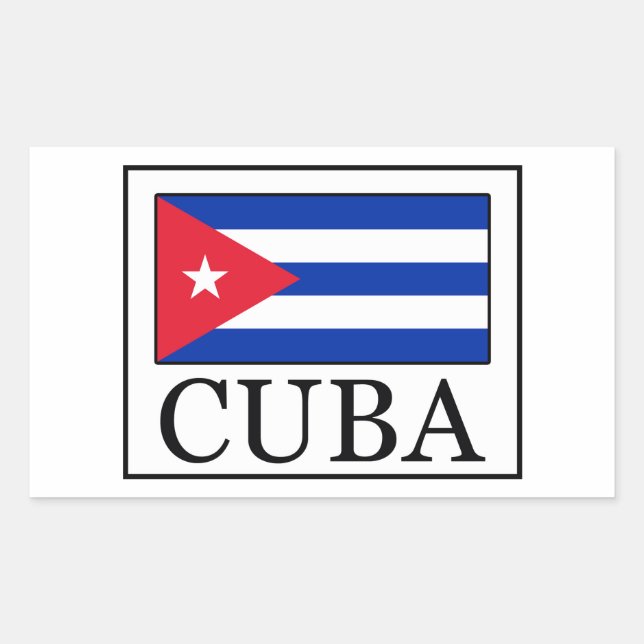 Adesivo Retangular Cuba (Frente)