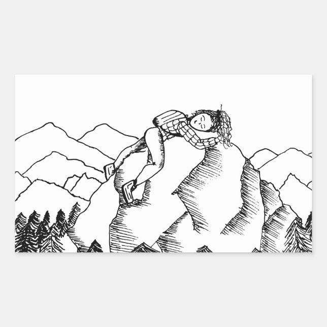 Adesivo Retangular Cúpula do Ame Sticker - Preto e Branco (Frente)