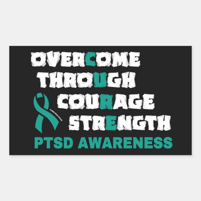 ADESIVO RETANGULAR CURE...PTSD (Frente)