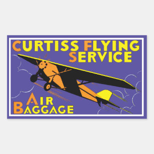 Adesivo Retangular Curtiss Flying Service