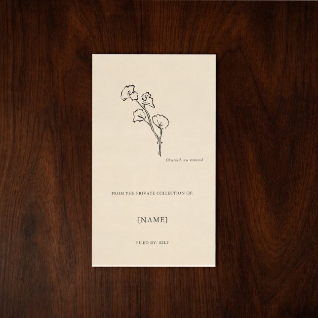 Adesivo Retangular Custom Ex Libris Bookplate Sticker | Dark Academia (Dark academia bookplates sticker)