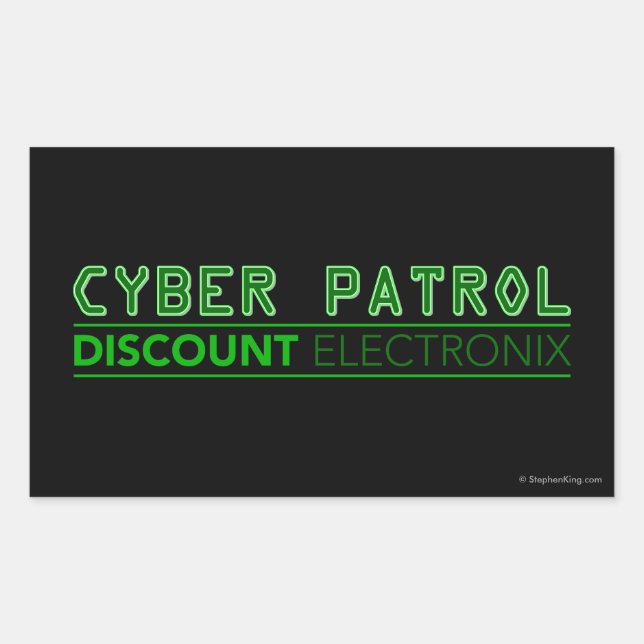 Adesivo Retangular Cyber Patrol (Frente)