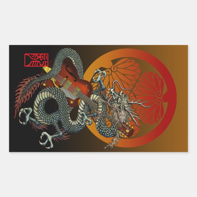 Adesivo Retangular D-Guitar4 (Frente)