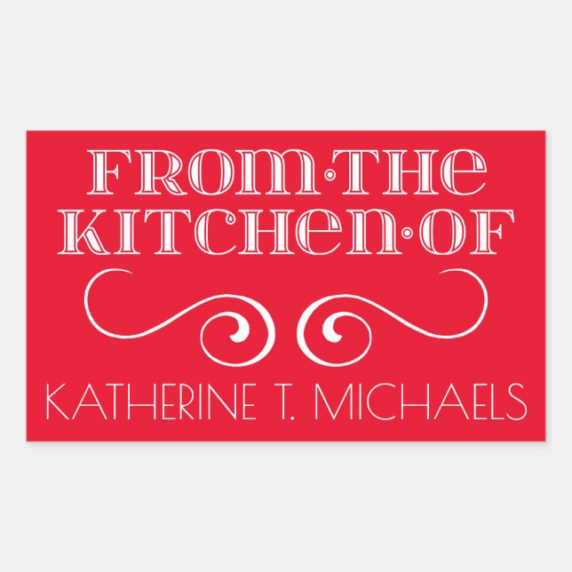 Adesivo Retangular Da Cozinha De (Frente)