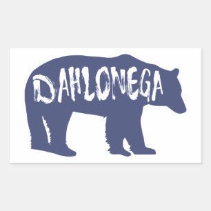 Adesivo Retangular Dahlonega Georgia Bear