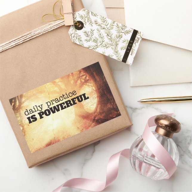 Adesivo Retangular Daily Practice (Presentear)