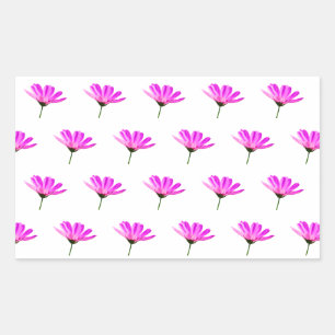 Adesivo Retangular Daisy Rosa
