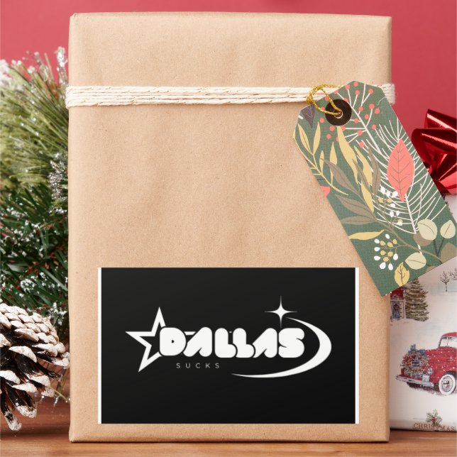 Adesivo Retangular Dallas Sucks Stickers – Rivalry Decal (Feriado)