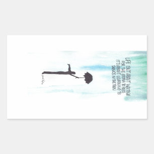 Adesivo Retangular Dança na chuva