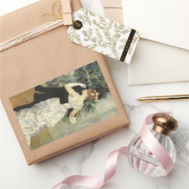 Adesivo Retangular Dança na Cidade de Pierre Renoir, Arte Fina Vintag