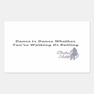 Adesivo Retangular Dance é o Dance Rolletts Sticker