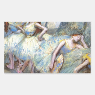 Adesivo Retangular Dancer Art Dancers, Balé Degas, pintura