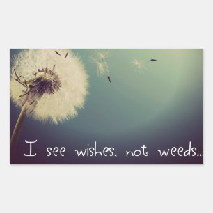 Adesivo Retangular Dandelion Wish
