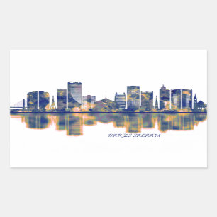 Adesivo Retangular Dar es Salaam Skyline