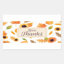 Adesivo Retangular Dar Obrigados