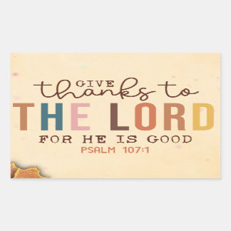 Adesivo Retangular Dar Obrigados