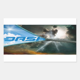 Adesivo Retangular DASH Sticker S8