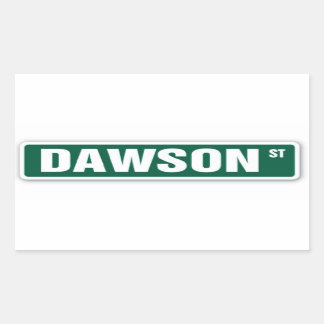 Adesivo Retangular Dawson Street Name Sticker