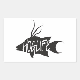Adesivo Retangular Decalque do vinil de HogLife (Hogfish)
