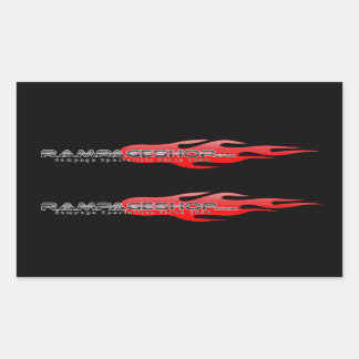 Adesivo Retangular Decano/adesivo - Preto médio x 8