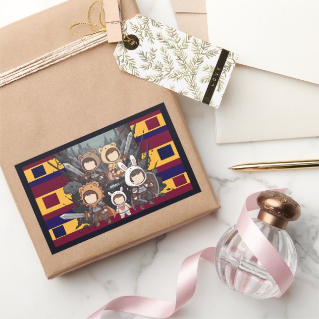 Adesivo Retangular Defense for Others - Little Guardians (Presentear)