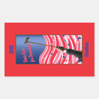 Adesivo Retangular Democracia de Cane StickerRaise