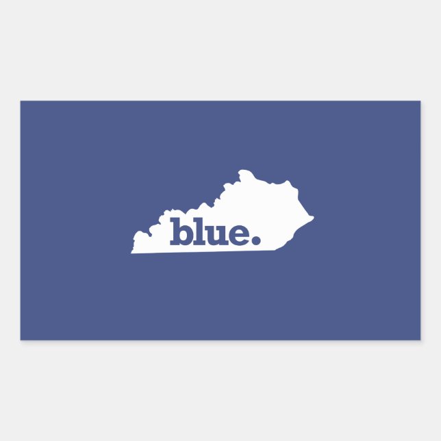 Adesivo Retangular Democrata do Kentucky (Frente)