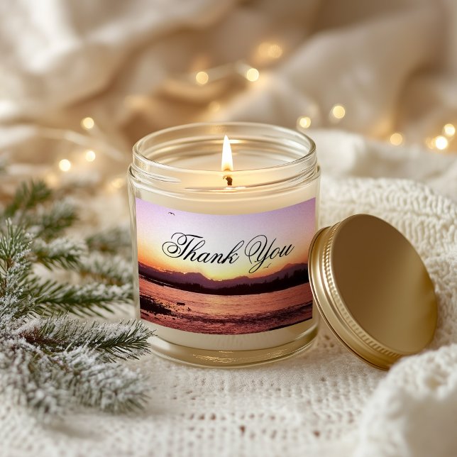 Adesivo Retangular Denali Sunset Foto Muito Obrigado (Denali Sunset Photo Thank You Rectangular Sticker)