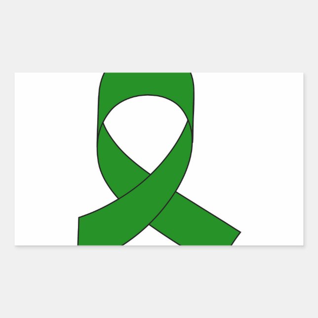 Adesivo Retangular Desenho da Faixa Verde (Frente)