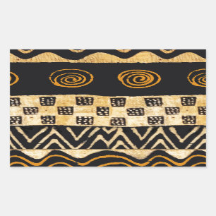 Adesivo Retangular Desenho Xamânico Tribal Africano