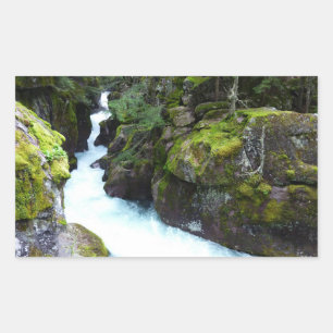 Adesivo Retangular Desfiladeiro Avalanche I no Parque Nacional Glacie