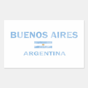 Adesivo Retangular Design de Buenos Aires Argentina