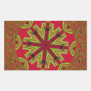 Adesivo Retangular Design tradicional africano