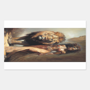 Adesivo Retangular Deusa Africana dos Animais, Arte