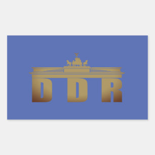 Adesivo Retangular Deutsche Demokratische Republik