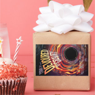 Adesivo Retangular Devolvido Por Gravidade Halloween Hole Black Horro