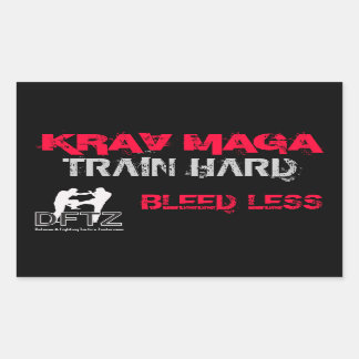 ADESIVO RETANGULAR DFTZ STICKER KRAV MAGA