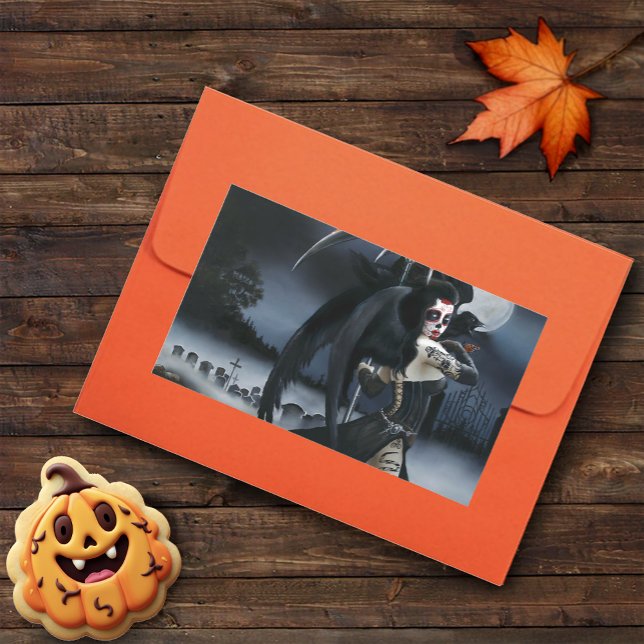 Adesivo Retangular Dia do Anjo Morto (Criador carregado)