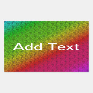 Adesivo Retangular Diag Gradient Floral Verde