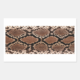 Adesivo Retangular Diamond Rattlesnake Cobra Skin