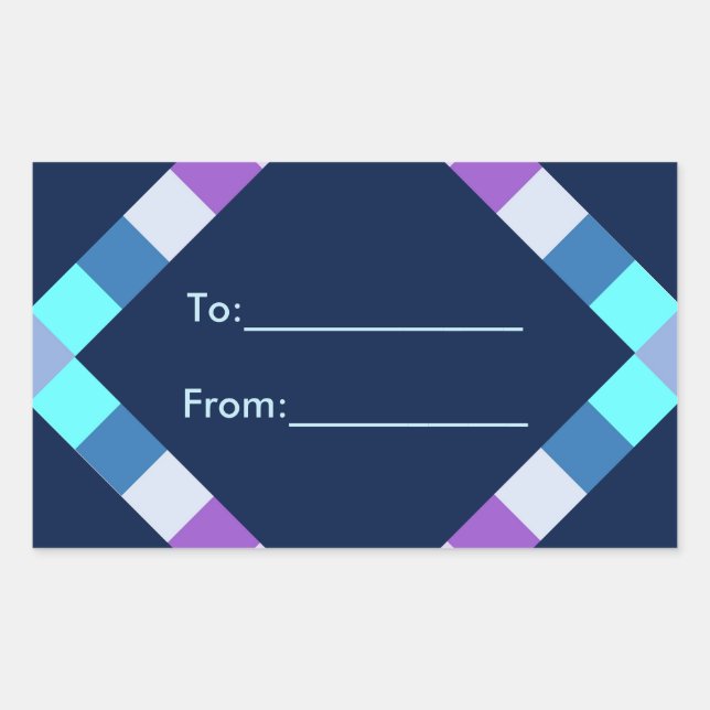 Adesivo Retangular Diamond Sticker (Frente)